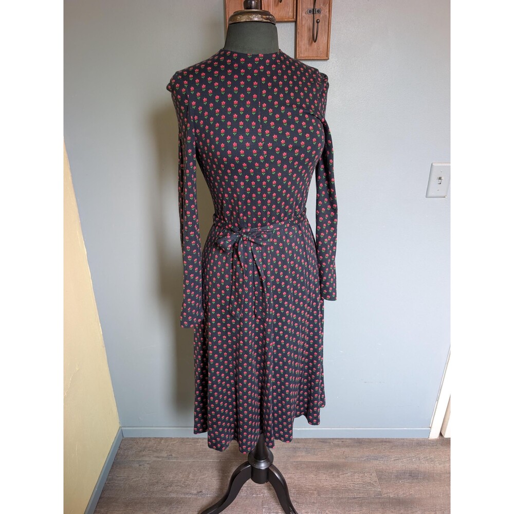 70s Diane Von Furstenberg Dress; Vintage DVF Italian Jersey Floral Dress